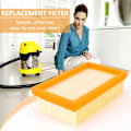 Miniatyrbillede 2 af 5: Støvsugerfilter udskiftning til Karcher Flat-pleated Mv4 Mv5 Mv6 Wd4 Wd5 Wd6 P Premium Wd5-WELLNGS