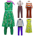Miniatyrbillede 1 af 3: Inside Out 2 Børn og Voksne Halloween Karneval Cosplay Show Kostumer Z-WELLNGS Joy 110cm
