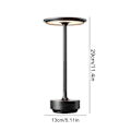 Miniatyrbillede 5 af 5: Ledningsfri skrivebordslampe - dæmpbar, vandtæt, metal, USB-genopladelig - 1 stk. - WELLNGS black