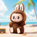 Miniatyrbilde 5 av 5: Popmart Labubu The Monsters Sit And Party Vinyl Blind Box Heartbeat Macaron og Duoduo Anheng Dekorasjon-WELLNGS 2 pcs