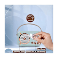 Pikkukuva 3 / 5: Kannettava Bluetooth-kaiutin mikrofonisarjalla, Vintage Bluetooth-kaiutin kotiin (sininen) - WELLNGS