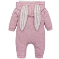 Miniatyrbillede 3 af 4: Nyfødt Baby Romper Kanin Lynlås Jumpsuit Påskehare Pyjamas Spædbarn Nattøj-WELLNGS Pink 3-6 Months