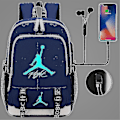 Pikkukuva 1 / 3: Nba Air Jor Dan Signature Suuri kannettava tietokone Perusteet Laukku Reppuja Rentouttava Matkalaukku Koululaukku Teini-ikäisille Tytöille Pojille-r Guanguan-WELLNGS style01