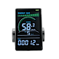 Pikkukuva 2 / 5: M6C sähköpyörän LCD-näyttömittari 24V-60V E-skootterin LCD-paneeli värillinen näyttö USB:llä Mountain-WELLNGS:lle
