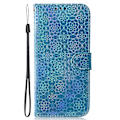 Miniatyrbillede 5 af 5: til Nokia G42 Blændende Blomstermønster Anti-drop Etui PU Læder Wallet Stand Telefon Cover - WELLNGS Style C