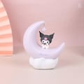 Miniatyrbilde 1 av 5: Måne LED-lys Anime Kuromi Cinnamonroll Ornament Nattlys [DB]-WELLNGS B