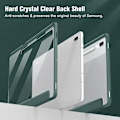 Miniatyrbilde 4 av 5: Kompatibel med Samsung Galaxy Tab S7 Fe/s7 + Plus 12.4''2021 (sm-t730/sm-t736) Nettbrett Klf, Tab S7 Fe, Tynn og Gjennomsiktig for Automatisk Vekking/Sov - WELLNGS