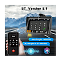 Miniatyrbilde 2 av 5: Bærbar Dash Mount Carplay Display 7 tommer berøringsskjerm, Bluetooth bilstereo radio - WELLNGS