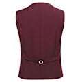 Pikkukuva 4 / 5: Allthemen miesten puku 3-osainen Business Solid Slim Fit puku takki&housut&liivi-WELLNGS Wine Red 2XL