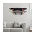 Miniatyrbillede 2 af 5: Skateboard vægmontering display rack med bøjle krog, akryl skateboard rack holder til longboard skateboard-WELLNGS