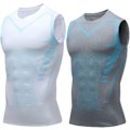 Miniatyrbild 1 av 3: Ionic Shaping Vest, Version Ionic Shaping Sleeveless Shirt, 2024 Ny Shapewear Vest-WELLNGS White gray 4X-Large
