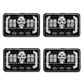 Miniatyrbilde 1 av 5: 4x6 Hodeskalle RGB LED-frontlys Blinklys, erstatning H4651 H4652 H4656 H4666 for Peterbilt-WELLNGS