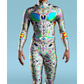 Miniatyrbild 3 av 5: Robotdräkt för Män, Alien Dräkt för Män, Festivaldräkter för Män, Rave Dräkt för Män, Festival Body - WELLNGS VV038 Child S-120cm