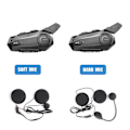 Pikkukuva 5 / 5: 2 kpl Bluetooth-kypäräpuhelin moottoripyörän puolivisiirille Bluetooth-kuuloke 2 ajajalle Intercomunicador Wirel-WELLNGS