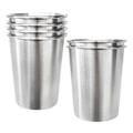 Miniatyrbillede 2 af 5: 6-pak 23 cl Børnekrus i rustfrit stål, børne-pintkrus, stabelbare holdbare metalkrus, brudsikre drikkeglas, bedste gave - WELLNGS