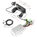Miniatyrbillede 5 af 5: 24V-48V SW900 Stor LCD-skærm LCD-displaymålercontroller til elektrisk cykel E-cykel hastighedskontrol display cykel-WELLNGS