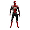Miniatyrbillede 1 af 2: Børn Voksen Spiderman Helte Vender Ikke Tilbage Kostume-WELLNGS Gold 140cm