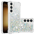 Pikkukuva 2 / 5: YB Quicksand Series-1 Yhteensopiva Samsung Galaxy S24+ -kotelon kanssa, nestemäiset kelluvat paljetit TPU-suojus - WELLNGS Silver Hearts