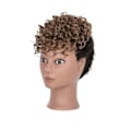Miniatyrbild 3 av 5: Afro Bangs 8 tum lockigt lugg Extensions Clip in Bangs-WELLNGS light brown