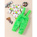 Pikkukuva 3 / 5: Vauva, joka varasti joulun asun vauvanpojat Tytöt Xmas Vihreä Karvainen Monster Puku Vaatteet Set-WELLNGS Style 1 18-24 Months