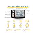 Miniatyrbillede 5 af 5: 24V 36V 48V 60V Vandtæt LCD Display S866 Controller Panel Instrumentbræt El-cykel Display til El-WELLNGS