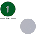 Pikkukuva 2 / 5: Muoviset numerolaput kaiverretut numeroidut laput tunnistelaput avaimenperälaput ilman reikää - WELLNGS Green 1-200