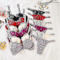 Miniatyrbild 5 av 5: Sexiga underkläder Komfort Damset Push Up BH Victoria's Secret Underklädesset Kvinnligt 2-dels Underkläder-WELLNGS Glossy follows7 80C