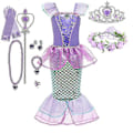 Miniatyrbillede 1 af 5: Pige Tøj Børnetøj V-WELLNGS 7-8T(size 140) 11pcs Mermaid Sets7