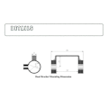 Miniatyrbillede 3 af 5: KT- LCD3 Display Holder Beslag Elektrisk Cykelsystem Display Beslag til Ebike KT Kunteng LCD 3-WELLNGS