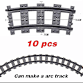 Miniatyrbilde 4 av 4: Nye By Tog Fleksible Spor Myke Rette Buede Skinner Bryter Byggekloss Kreative Modeller Jernbaner leker for Barn Gaver-WELLNGS Train Tracks-2pcs