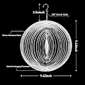 Pikkukuva 5 / 5: Tuulimyllyt pihalle ja puutarhaan, 3d riippuvat tuulimyllyveistokset kineettiset, metallipihan puutarhataide ulkokoristeet, kodin ulkokoristeet Cra Silver