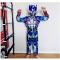 Pikkukuva 5 / 5: Disguise Optimus Prime -lihasasu, Transformers-asu pojille, pehmustettu hahmobody - WELLNGS L