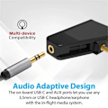 Miniatyrbillede 5 af 5: Bluetooth 5.3 Flyadapter til flyselskaber - A2DP-sender til Aonic 40 50 trådløse støjreducerende hovedtelefoner - WELLNGS