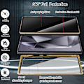 Pikkukuva 5 / 5: Yksityisyys Magneettinen Suojakotelo Samsung Galaxy S24 Ultra/S24 Plus/S24 -puhelimille turvalukolla, Magnetic-WELLNGS Red S24 Plus