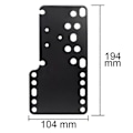 Miniatyrbillede 5 af 5: Sort Metal SIM Racing Game USB Håndbremseholder Fast Bracket til Håndbremse-WELLNGS