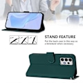 Miniatyrbilde 3 av 5: Skin Feel PU-deksel Kompatibelt med Samsung Galaxy A52 4G / 5G / A52s 5G-WELLNGS Dark Green