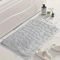 Pikkukuva 1 / 5: Ylellinen ja pehmeä muistivaahtokylpymatto - Liukumaton, nopeasti kuivuva, pestävä kylpyhuonematto mukavaan kodinsisustukseen - WELLNGS Grey 50*80cm