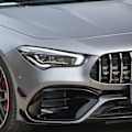 Pikkukuva 3 / 5: Etuhelman spoileri Cla45 Amg C118 2020 2021 Kiiltävä musta puskurin spoilerit Sumuvalot Koristeellinen-WELLNGS