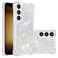 Pikkukuva 2 / 5: YB Quicksand Series-1 Yhteensopiva Samsung Galaxy S24+ -kotelon kanssa, nestemäiset kelluvat paljetit TPU-suojus - WELLNGS Laser Hearts
