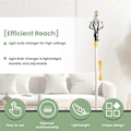 Miniatyrbild 5 av 5: Lampa Bytare för Höga Tak, Ljusbytesverktyg, Sammansatt Förlängningsstång, Högreäckvidd Ljusbytesverktyg - WELLNGS
