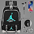 Pikkukuva 1 / 4: Nba Air Jor Dan Signature Suuri Läppäri Basics Laukku Reppu Rentouttava Matkalaukku Koulu Reppu Teini-Ikäisille Tytöille Pojille-r Guanguan-WELLNGS style02