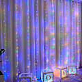 Miniatyrbilde 4 av 5: 3M 4M 6M USB Gardin Lyslenke LED Lys Julelys Juledekorasjoner Bryllupsdekorasjoner-WELLNGS Warm White 3x2M