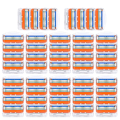 Miniatyrbilde 1 av 5: 52-pakning Fusion 5-kompatible barberblader for menn - WELLNGS 48 packs