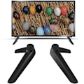 Miniatyrbillede 3 af 5: Universal TV-stativ, bordplade TV-stativ base-erstatning, TV-base piedestal fødder TV-stativ monteringsben-WELLNGS