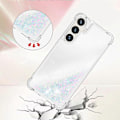 Pikkukuva 4 / 5: YB Quicksand Series-1 Yhteensopiva Samsung Galaxy S24+ -kotelon kanssa, nestemäiset kelluvat paljetit TPU-suojus - WELLNGS Laser Hearts