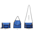 Miniatyrbild 3 av 3: Damer Crossbody Väska Mode Axelväska Kedjeväska Mode Bärbar Kedja Flätad Handväska-WELLNGS BLACK