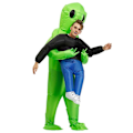 Pikkukuva 4 / 5: Vihreä puhallettava puku Cosplay-asu Hauska puhallettava asu Juhlapuku Naamiaisasu Halloween-asu aikuisille New-WELLNGS Adult