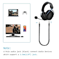 Pikkukuva 4 / 5: HyperX Cloud For Alpha -pelikorvakkeiden kaapeli, nylonpunottu vaihtokaapeli - WELLNGS