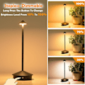Pikkukuva 5 / 8: Alumiininen himmennettävä LED-pöytävalaisin, IP54-suojaus, sisä- ja ulkokäyttöön, pistotulppapohja, H29cm, EU-pistoke - Corten-WELLNGS White