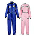 Pikkukuva 3 / 5: Astronautin puku Avaruuspuku Aikuisten roolipeliasu Vetoketju Halloween-asu Pari Lennopuku Suuri koko Yhtenäinen - WELLNGS White for Women XXL